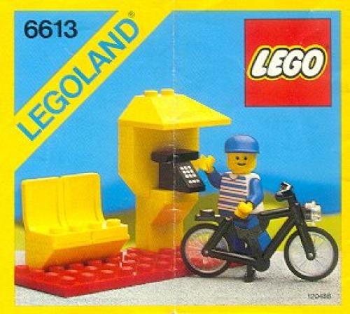 LEGO City 6613 - Telephone Booth With instructions - No box - Authentic LEGO Set Main Image