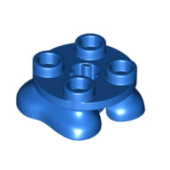 LEGO 66858 Legs with Plate Round 2 x 2 and Axle Hole - 2 Feet - Main Product Image