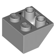 LEGO 76959 Slope, Inverted 45 2 x 2 with Hollow Round Bottom Tube in Light Bluish Gray - Authentic LEGO Part