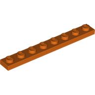 LEGO 3460 Plate 1 x 8 in Reddish Orange - Authentic LEGO Part