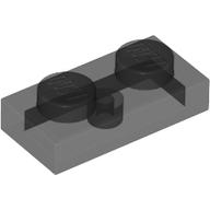 LEGO 3023 Plate 1 x 2 in Trans-Black - Authentic LEGO Part
