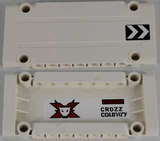 LEGO 64782pb014R Technic, Panel Plate 5 x 11 x 1 with Chevrons on Outside Right and World Racers Team Extreme Logo and 'CROZZ COUNTRY' on Inside Pattern (Sticker) - Set 8864 - Main Product Image