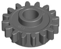 LEGO 6542b Technic, Gear 16 Tooth with Clutch, Smooth - Main Product Image