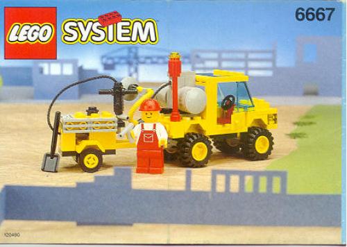 LEGO City 6667 - Pothole Patcher With instructions - No box - Authentic LEGO Set Main Image