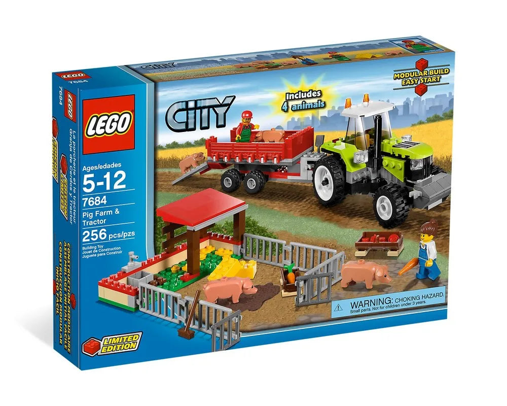 LEGO City 7684 - Pig Farm & Tractor - Authentic LEGO Set Main Image