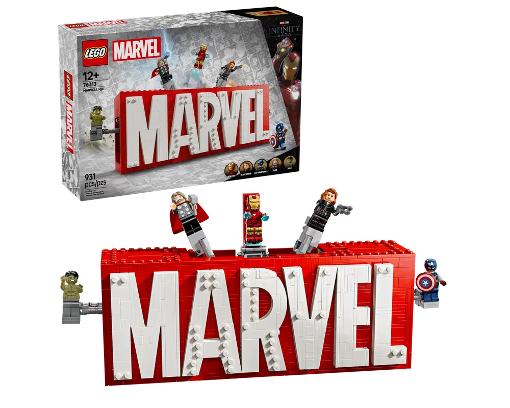 LEGO Super Heroes 76313 - MARVEL Logo - Authentic LEGO Set Main Image
