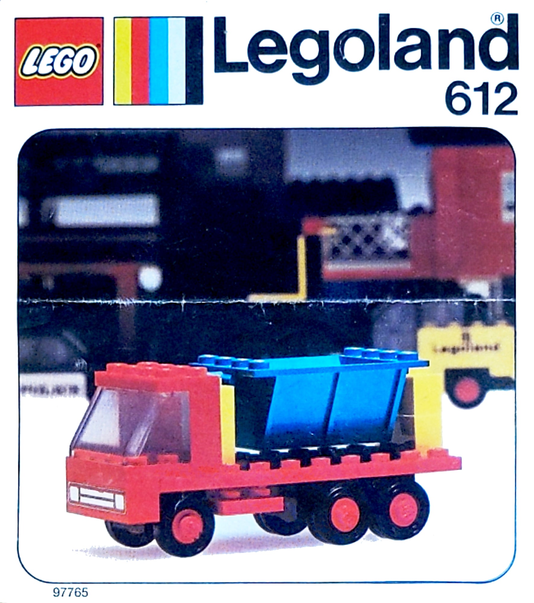 LEGO LEGOLAND 612 - Tipper Truck With instructions - No box - Authentic LEGO Set Main Image