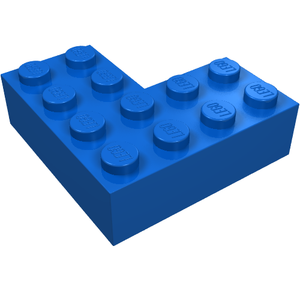 LEGO 702 Brick 4 x 4 Corner Pat Pend. in Blue - Authentic LEGO Part