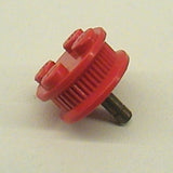 LEGO 7039c Wheel with 4 Studs and Metal Axle - Inner Side Supports, Traction Teeth - Main Product Image