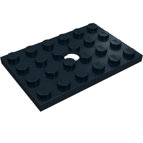 LEGO 709 Plate, Modified 4 x 6 with Hole - Main Product Image