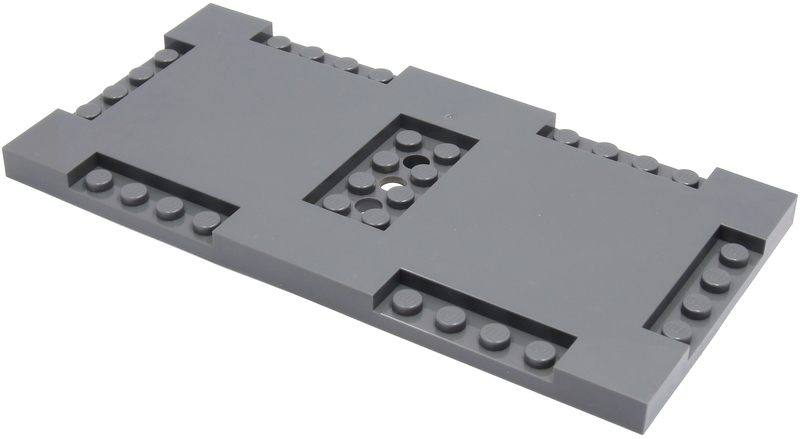 LEGO 71772 Brick, Modified 8 x 16 x 2/3 with 1 x 4 and 2 x 4 Indentations - Main Product Image