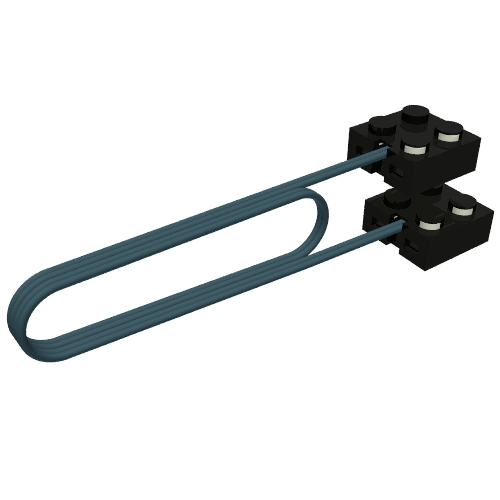 LEGO 5306bc036 Electric, Wire with Brick 2 x 2 x 2/3 Ends 36L - Main Product Image