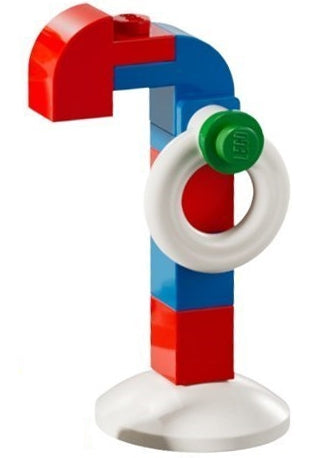 LEGO Holiday & Event 76293-13 - 76293 Advent Calendar 2024, Super Heroes, Spider-Man (Day 12) - Candy Cane Decoration Packed inside a grip bag - Authentic LEGO Set Main Image