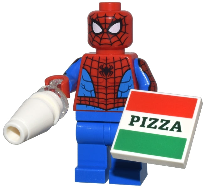 LEGO Holiday & Event 76293-2 - 76293 Advent Calendar 2024, Super Heroes, Spider-Man (Day  1) - Spider-Man with Pizza Box - Authentic LEGO Set Main Image