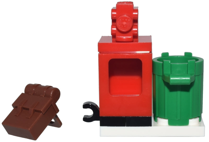 LEGO Holiday & Event 76293-4 - 76293 Advent Calendar 2024, Super Heroes, Spider-Man (Day  3) - Newspaper Box and Trash Can Packed inside a grip bag - Authentic LEGO Set Main Image