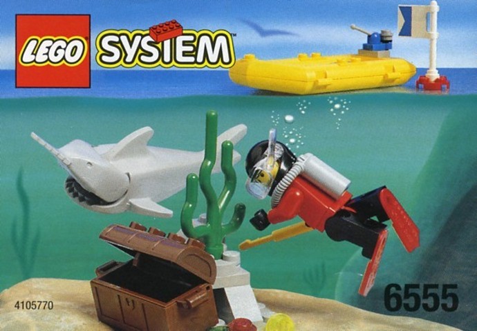 LEGO City 6555 - Sea Hunter With instructions - No box - Authentic LEGO Set Main Image