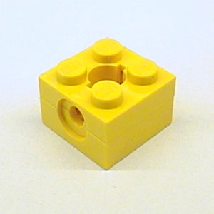 LEGO 792c04 Arm Holder Brick 2 x 2 with Round Top Hole (792 / 793) (Homemaker Figure / Maxifigure Torso) in Yellow - Authentic LEGO Part