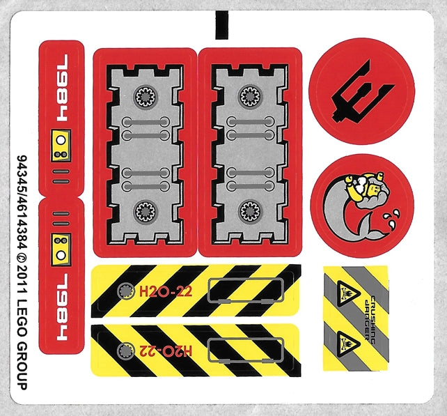 LEGO 7984stk01 Sticker Sheet for Set 7984 - (94345/4614384)  - Main Product Image