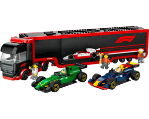 LEGO City 60445 - F1 Truck with RB20 & AMR24 F1 Cars - Authentic LEGO Set Image 3