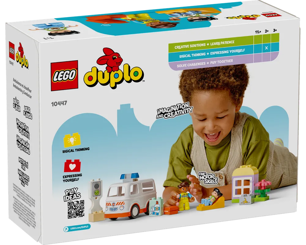 LEGO DUPLO 10447 - Ambulance & Driver - Authentic LEGO Set Image 3