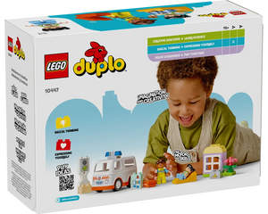 LEGO DUPLO 10447 - Ambulance & Driver - Authentic LEGO Set Image 3