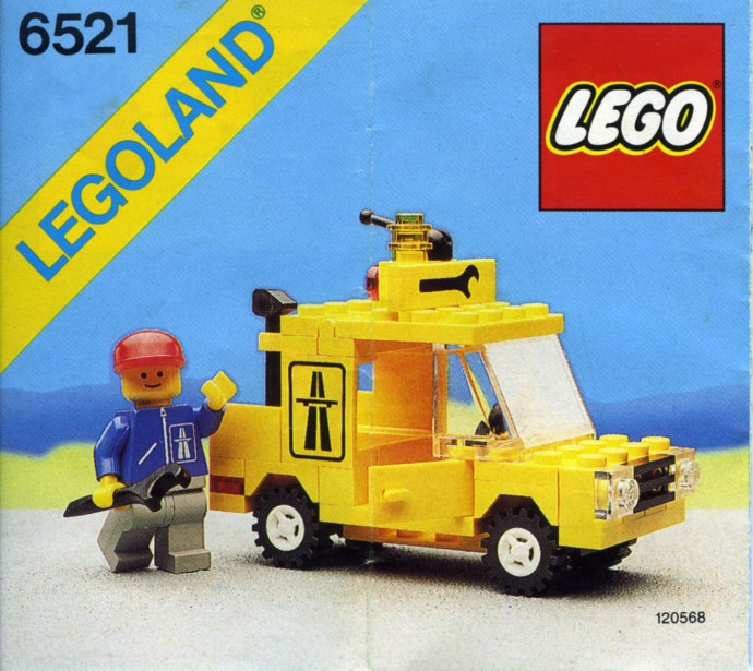 LEGO City 6521 - Emergency Repair Truck With instructions - No box - Authentic LEGO Set Main Image