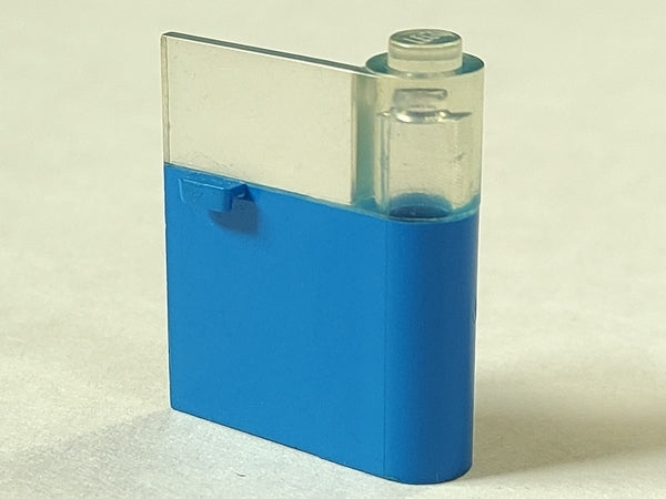LEGO 802apb00 Door 1 x 3 x 3 Right with Horizontal Handle with Molded Trans-Clear Window Pattern - Main Product Image