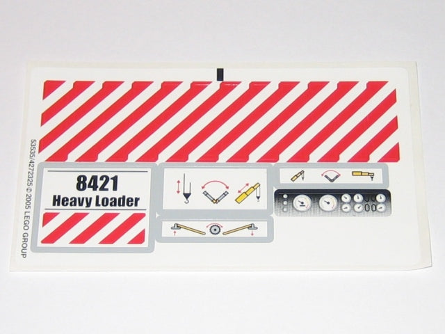 LEGO 8421stk01 Sticker Sheet for Set 8421 - (53535/4272325)  - Main Product Image