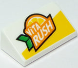 LEGO 85984pb236 Slope 30 1 x 2 x 2/3 with &#39;ViTA RUSH&#39; Pattern - Main Product Image