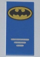 LEGO 87079pb0167 Tile 2 x 4 with Batman Logo Small Pattern - Main Product Image