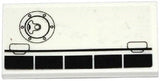 LEGO 87079pb0287L Tile 2 x 4 with Airplane Flaps and Filler Cap Pattern Model Left Side (Sticker) - Set 60078 - Main Product Image