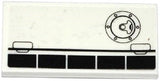 LEGO 87079pb0287R Tile 2 x 4 with Airplane Flaps and Filler Cap Pattern Model Right Side (Sticker) - Set 60078 - Main Product Image