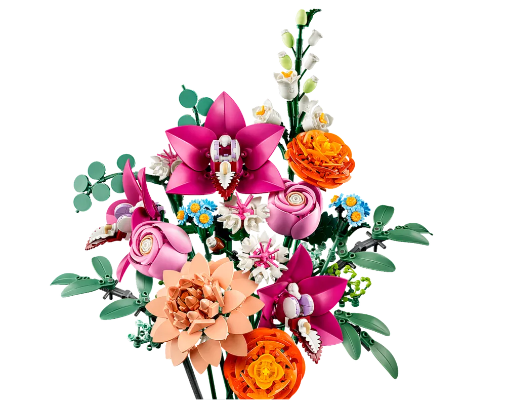 LEGO Botanicals 10342 - Pretty Pink Flower Bouquet - Authentic LEGO Set Image 3