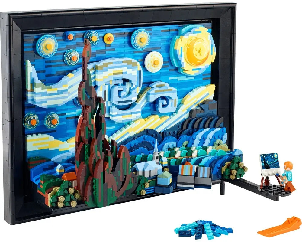 LEGO LEGO Ideas &#40;CUUSOO&#41; 21333 - The Starry Night (Vincent van Gogh) - Authentic LEGO Set Image 2