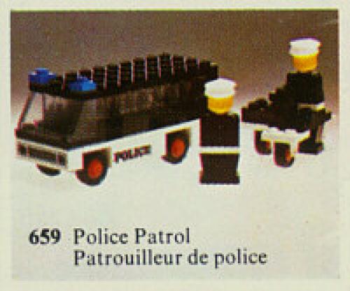 LEGO LEGOLAND 659 - Police Patrol with Policemen With instructions - No box - Authentic LEGO Set Main Image