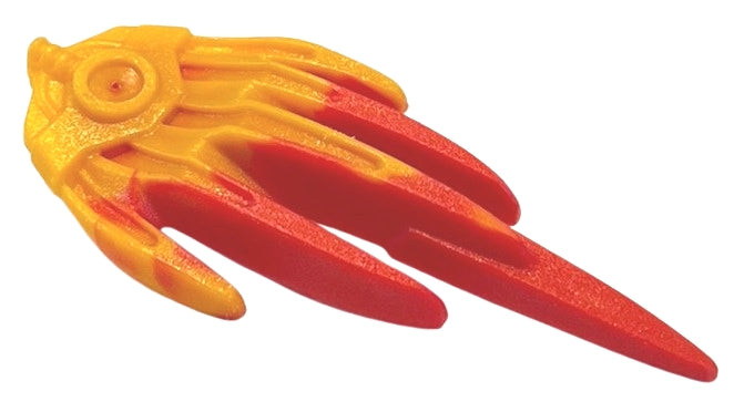 LEGO 92212pb01 Hero Factory Weapon Accessory, Flame with Marbled Bright Light Orange Pattern - Main Product Image