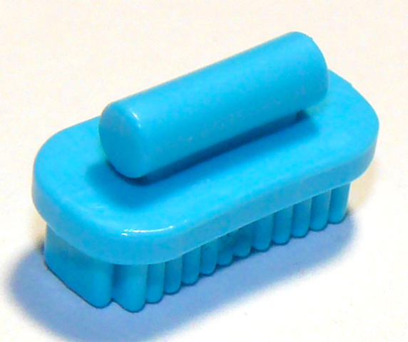 LEGO 92355i Friends Accessories Brush Oval, Large in Medium Azure - Authentic LEGO Part