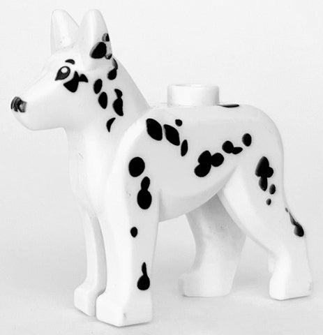 LEGO 92586pb03 Dog, Alsatian / German Shepherd with Black Eyes, Nose and Spots Pattern - Main Product Image