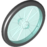 LEGO 92851pb01 Wheel Bicycle with Molded Black Hard Rubber Tire Pattern - Main Product Image