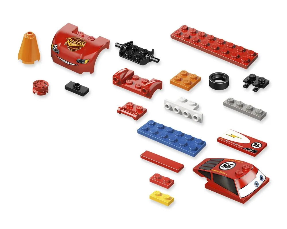 LEGO Cars 8200 - Radiator Springs Lightning McQueen With instructions - No box - Authentic LEGO Set Image 3