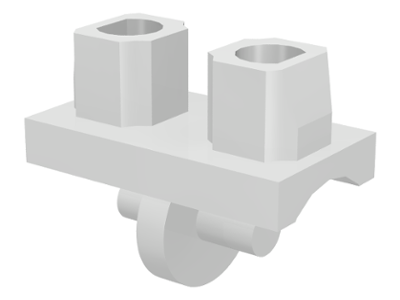 LEGO 970 Hips in White - Authentic LEGO Part