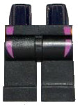 LEGO 970c00pb0102 Hips and Legs with Dark Pink Wetsuit Lines Pattern - Main Product Image