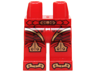 LEGO 970c00pb0318 Hips and Legs with Belt, Armor with Scales and Gold Knee Pads Pattern - Main Product Image