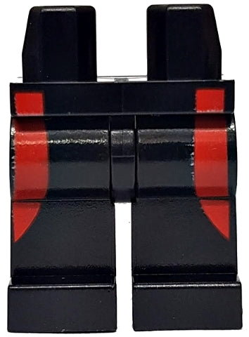 LEGO 970c00pb0405 Hips and Legs with Red Wetsuit Stripes on Sides Pattern - Main Product Image