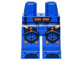 LEGO 970c00pb0503 Hips and Legs with Orange and Gold Circuitry, Dark  Armor, Hexagonal Knee Pads, and Boots Pattern - Main Product Image
