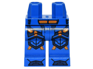 LEGO 970c00pb0503 Hips and Legs with Orange and Gold Circuitry, Dark  Armor, Hexagonal Knee Pads, and Boots Pattern - Main Product Image