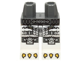 LEGO 970c01pb31 Hips and White Legs with Silver Armor, Eagle Knee Pads and Yellow Talons Pattern - Main Product Image