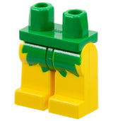 LEGO 970c03pb01 Hips and Yellow Legs with  Leaf Skirt Pattern - Main Product Image