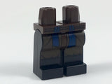LEGO 970c11pb35 Hips and Black Legs with Pleats and Blue Sash Pattern - Main Product Image