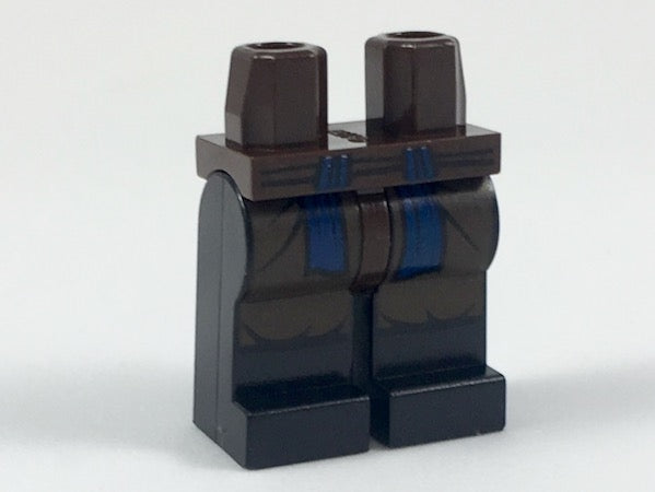 LEGO 970c11pb35 Hips and Black Legs with Pleats and Blue Sash Pattern - Main Product Image